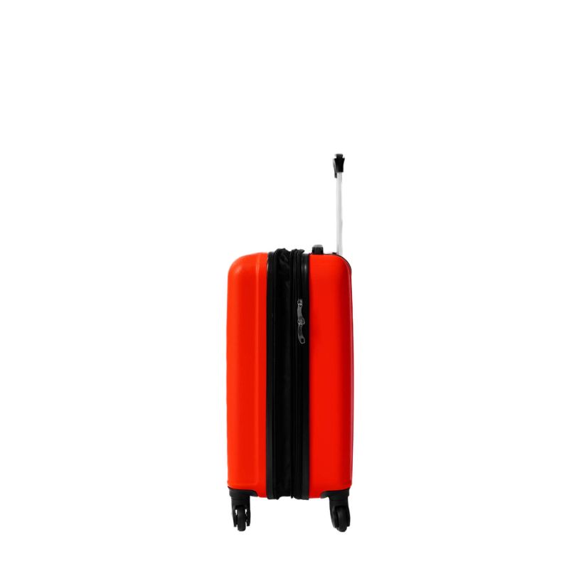 Lot de 3 valises rigides FG671 Extensibles 55, 65 et 75 cm Rouge