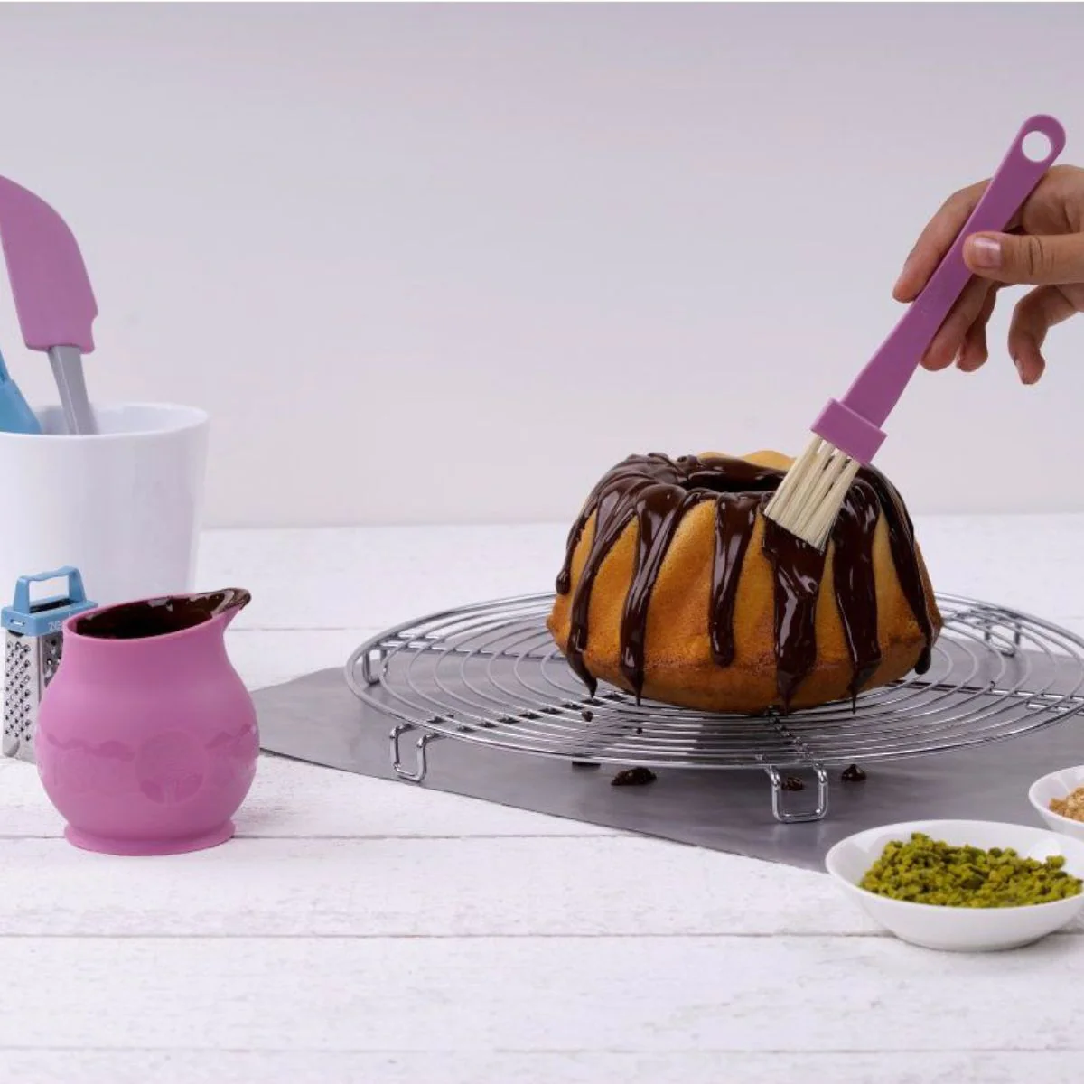 Pinceau de cuisine et de pâtisserie 19 cm en poils synthétiques Sweet
