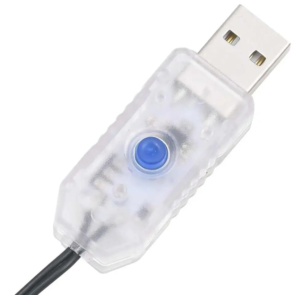 vidaXL - Led-slinger - Warmwit en donkergroen