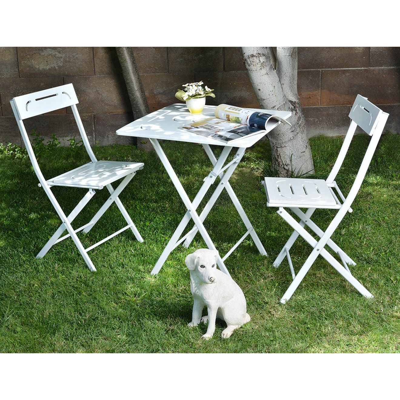 Sunny Garden Ensemble de jardin 2 places anthracite