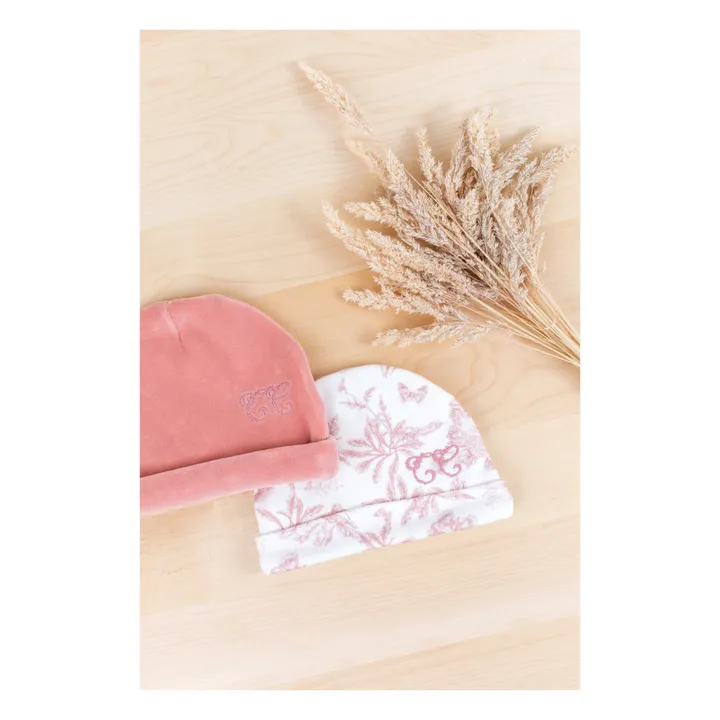 Tartine et Chocolat Bonnet Toile de Jouy | Rose pêche