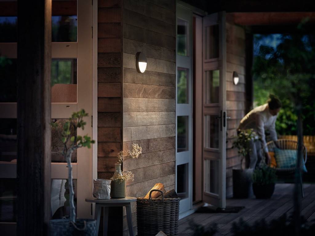 Philips Capricorn muurlamp - antraciet - met sensor