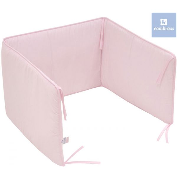 Cambrass Protetor Cama de Grades Liso e 60x40 cm Rosa