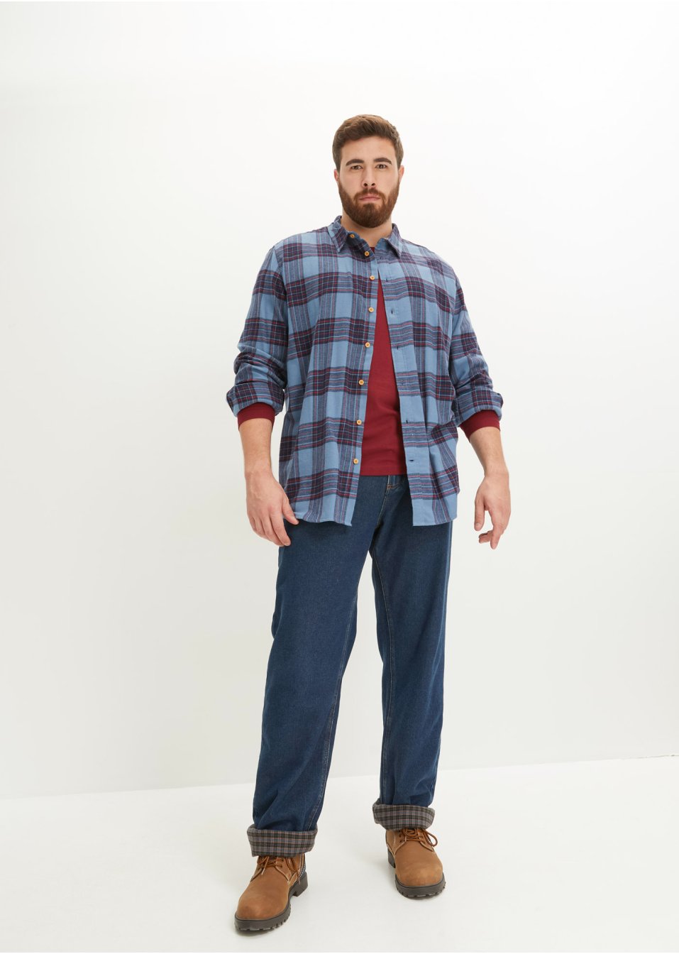 Lot de 2 chemises manches longues en flanelle