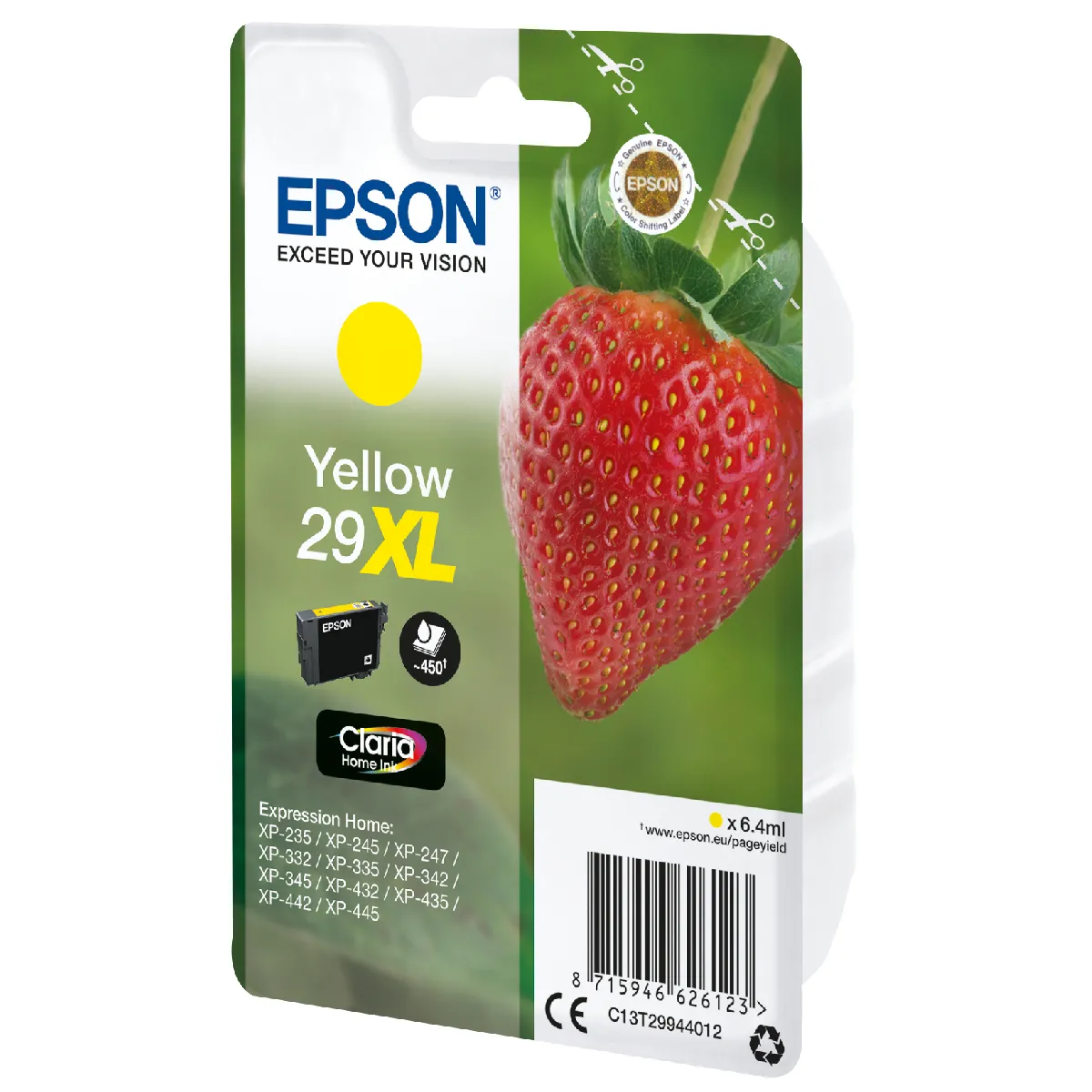 Epson Cartouche Fraise Claria Jaune