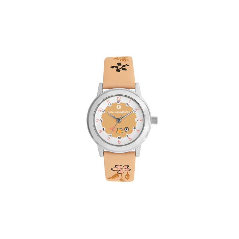 Montre fille analogique Lulu Castagnette - Bracelet cuir - Bohème