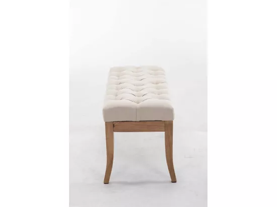Banquette - Tissu & Bois - Crème - Ramses