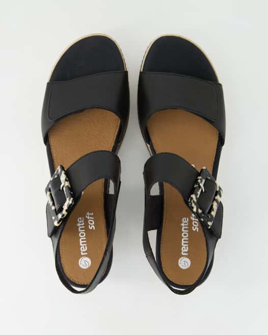 Remonte D2L53-00 Sandalen in Schwarz