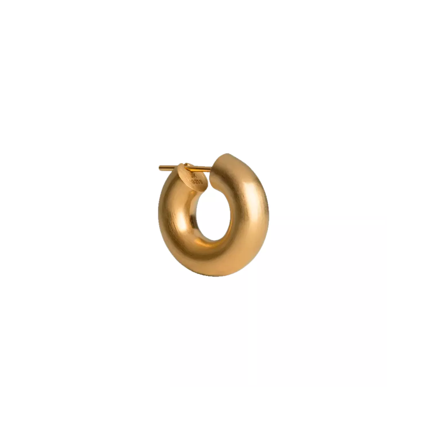 Jane Kønig Chunky Hoop Small Ørering Single 18 kt. Forgyldt Sølv JKSC001-G