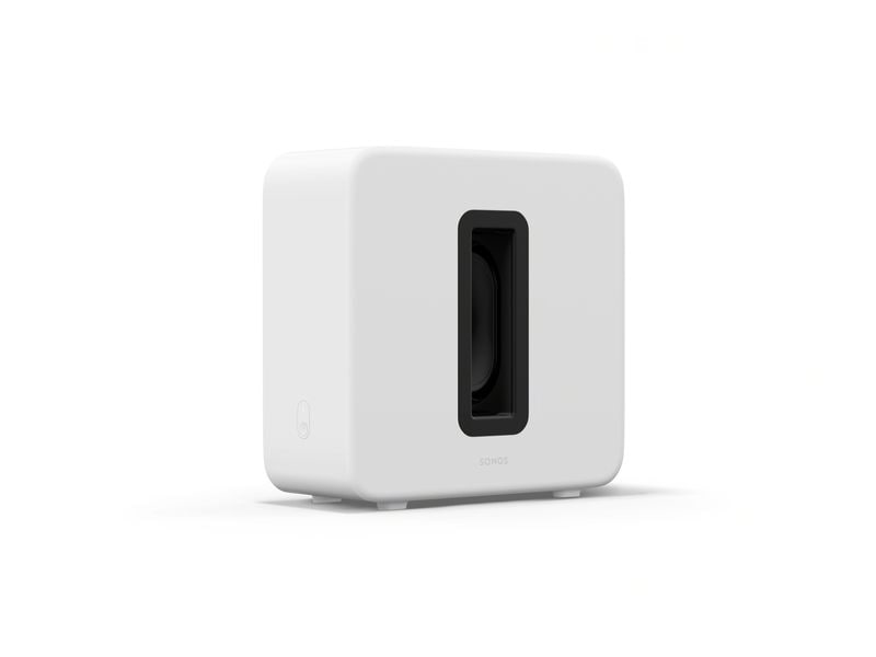 Sonos Subwoofer Sub Gen 4 Weiss Subwoofer für einen raumfüllenden Klang, bei dem Sie jeden Akkord, jede Basslinie und jeden Schlagzeugschlag hören können