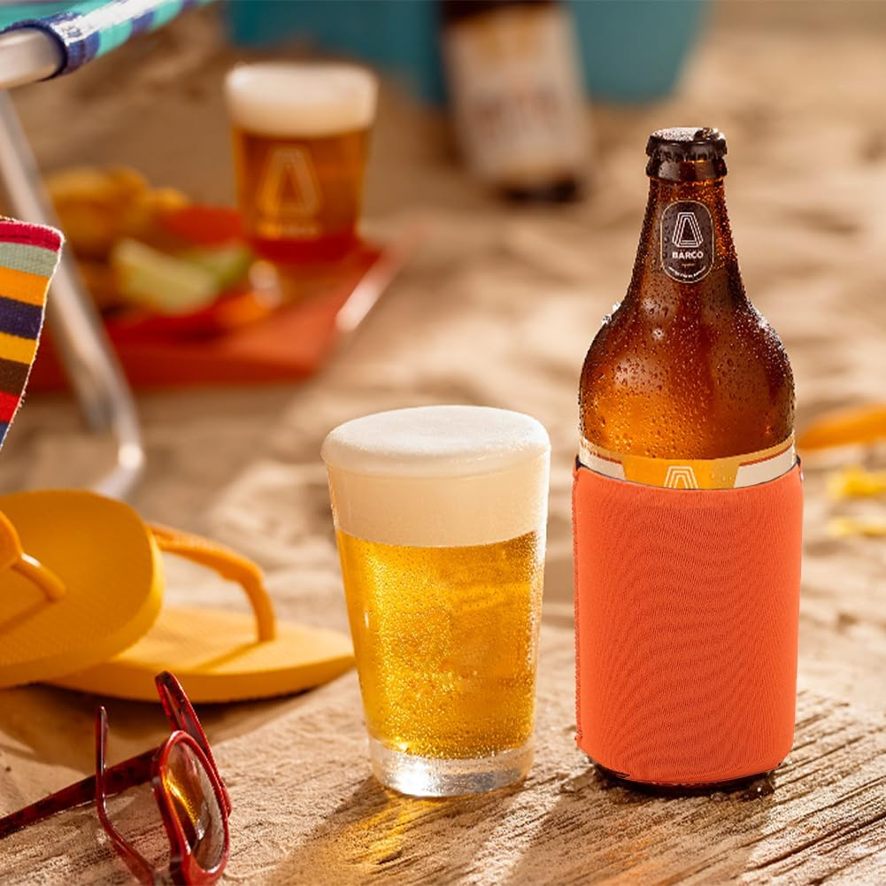 Neopren Getränke Dosen Kühler Bier Flaschen Hülle Dosenkühler - Rot