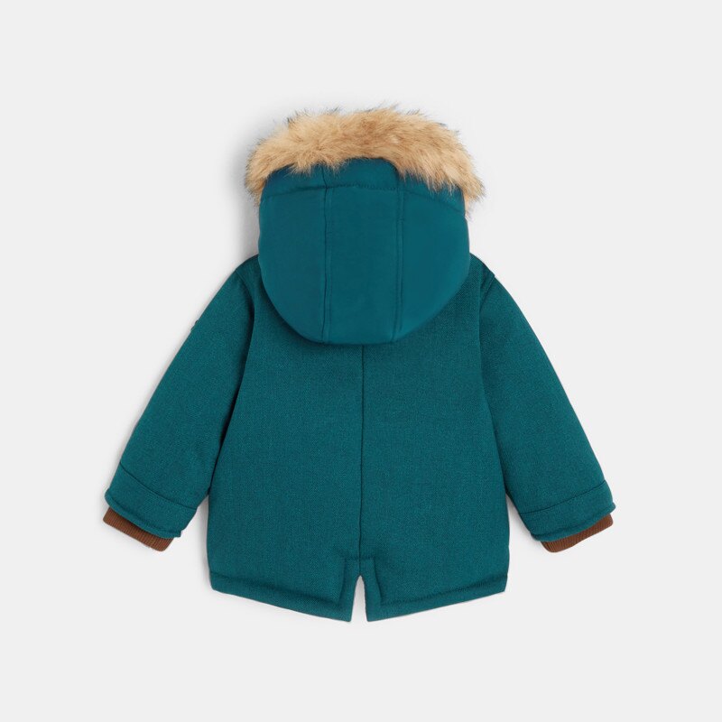 Manteau de ville imperméable à capuche Vert