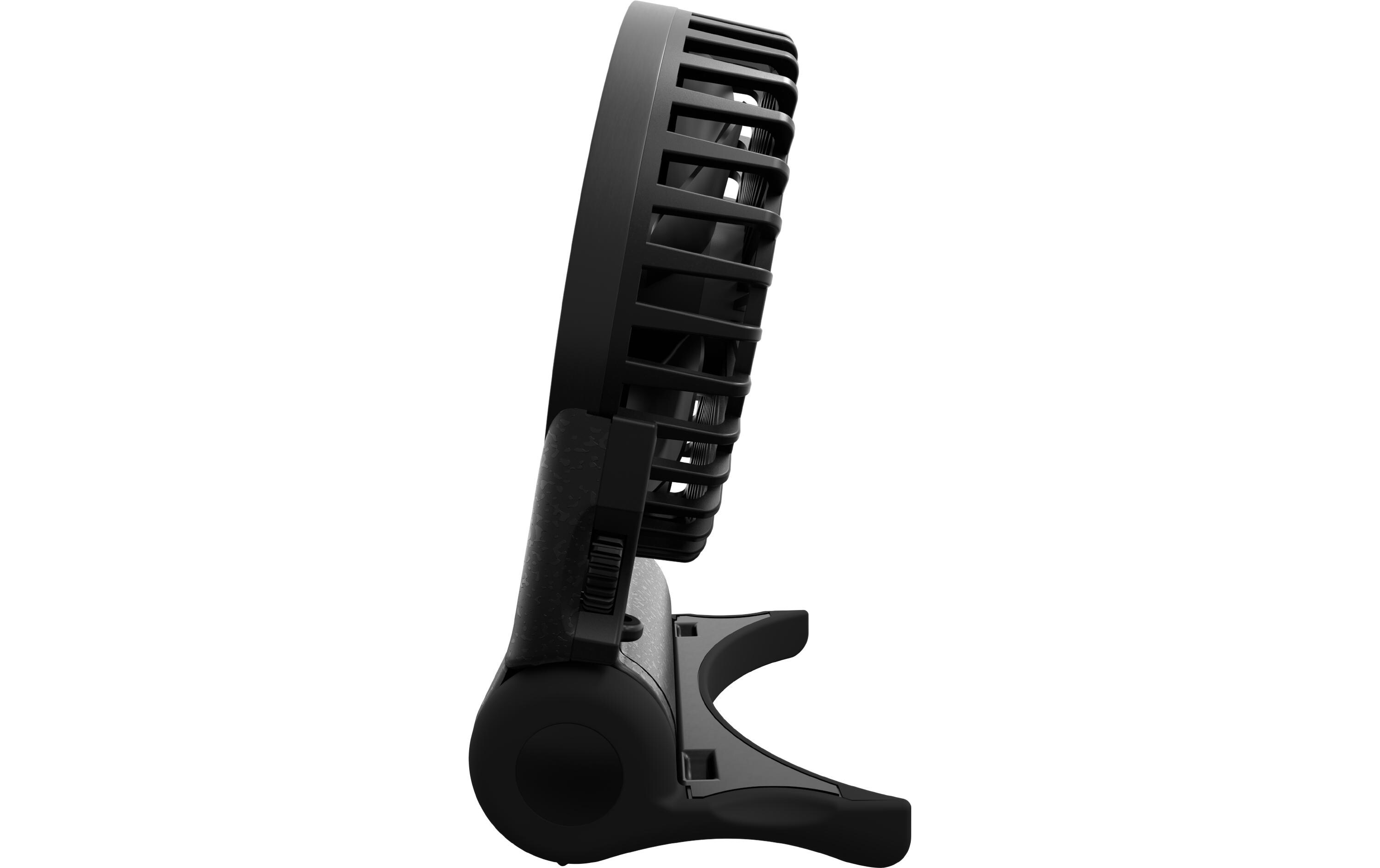 USB-Ventilator Summair2Go SchwarzWiederaufladbarer Taschenventilator mit Standfuss
