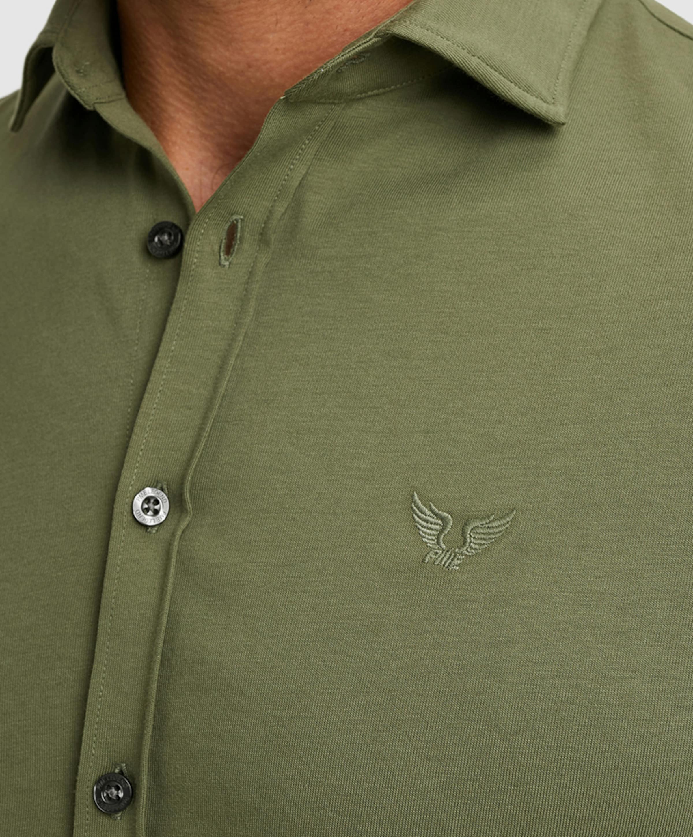 PME Legend Heren overhemd lange mouw groen