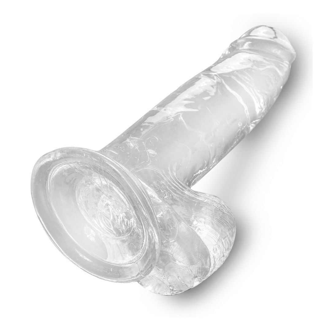 King Cock Clear Naturdildo mit Saugnapf 7“