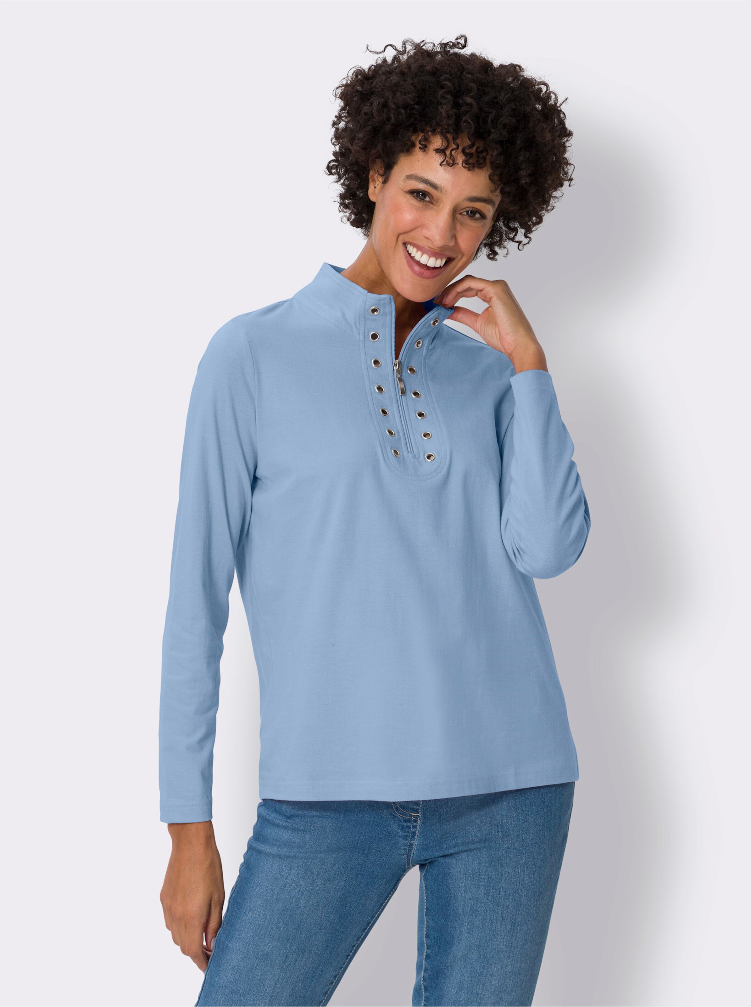 Stehkragenshirt