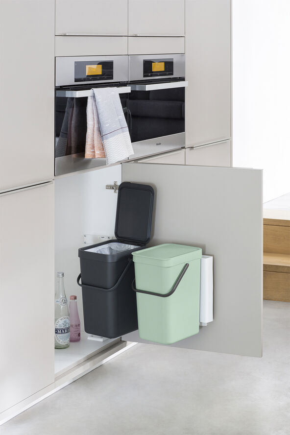 Brabantia Indbygningsmodul sorteringskoncept Jade green/grey