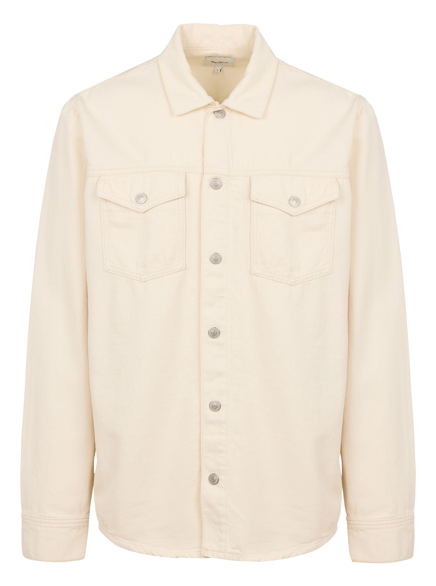 Surchemise col classique en coton | Bleu