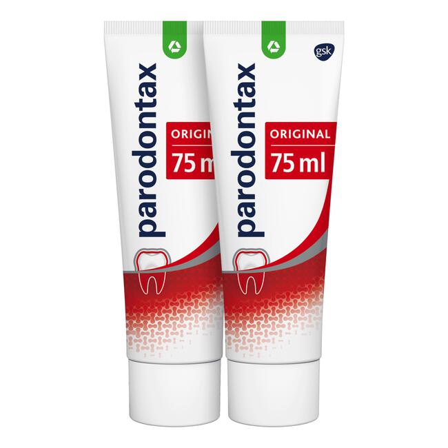 Parodontax Original Dagelijkse Tandpasta Tegen Bloedend Tandvlees 2x75 ML
