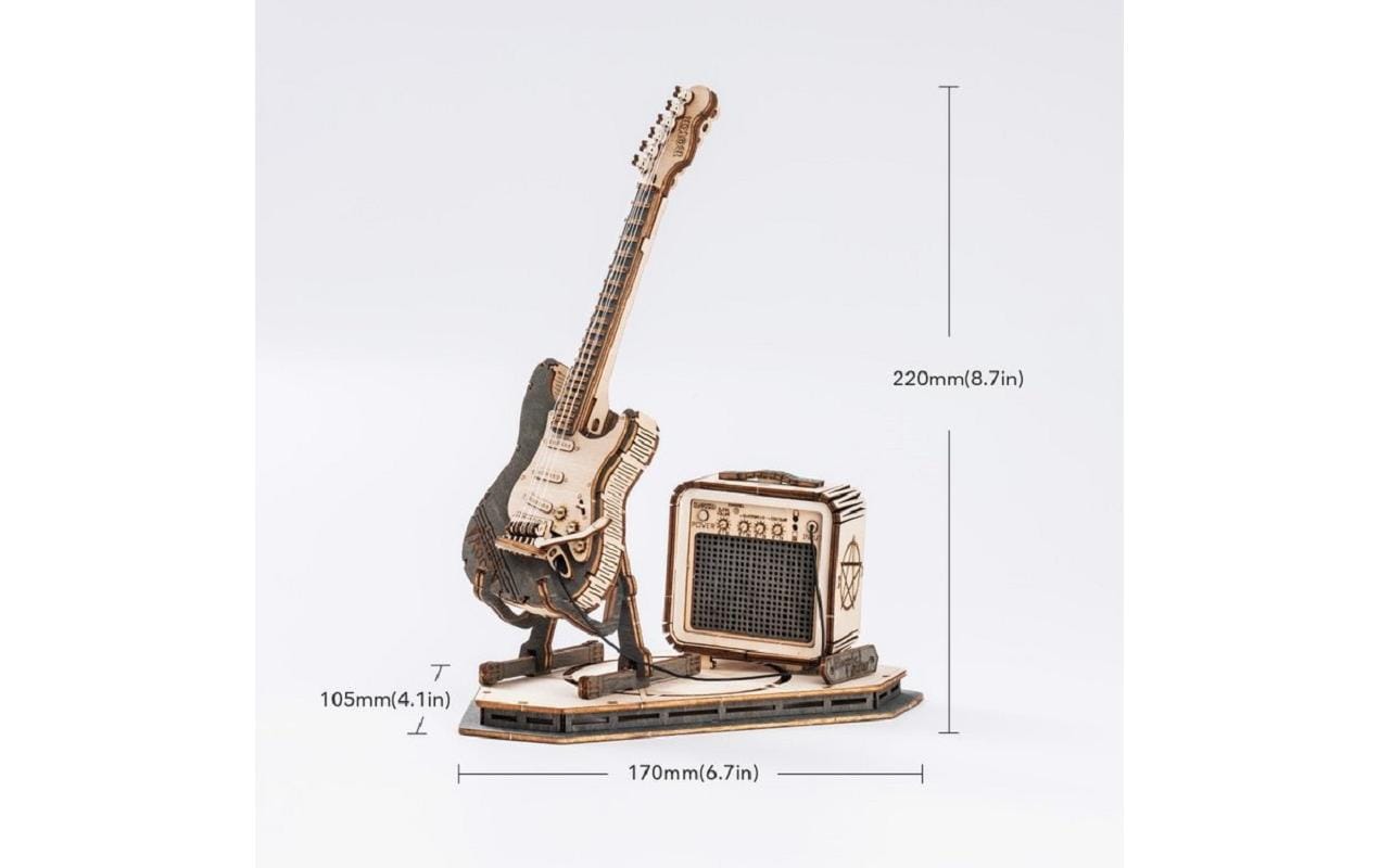 Bausatz E-GitarreE-Gitarre 3D Puzzle aus Holz