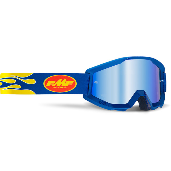 FMF Vision - Masque Powercore Flame - ecran miroir Navy / Bleu