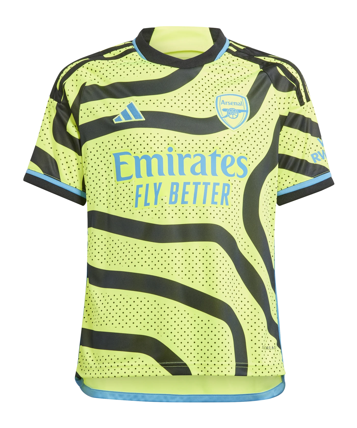 adidas FC Arsenal London Trikot Away 2023/2024 Kids Gelb Schwarz