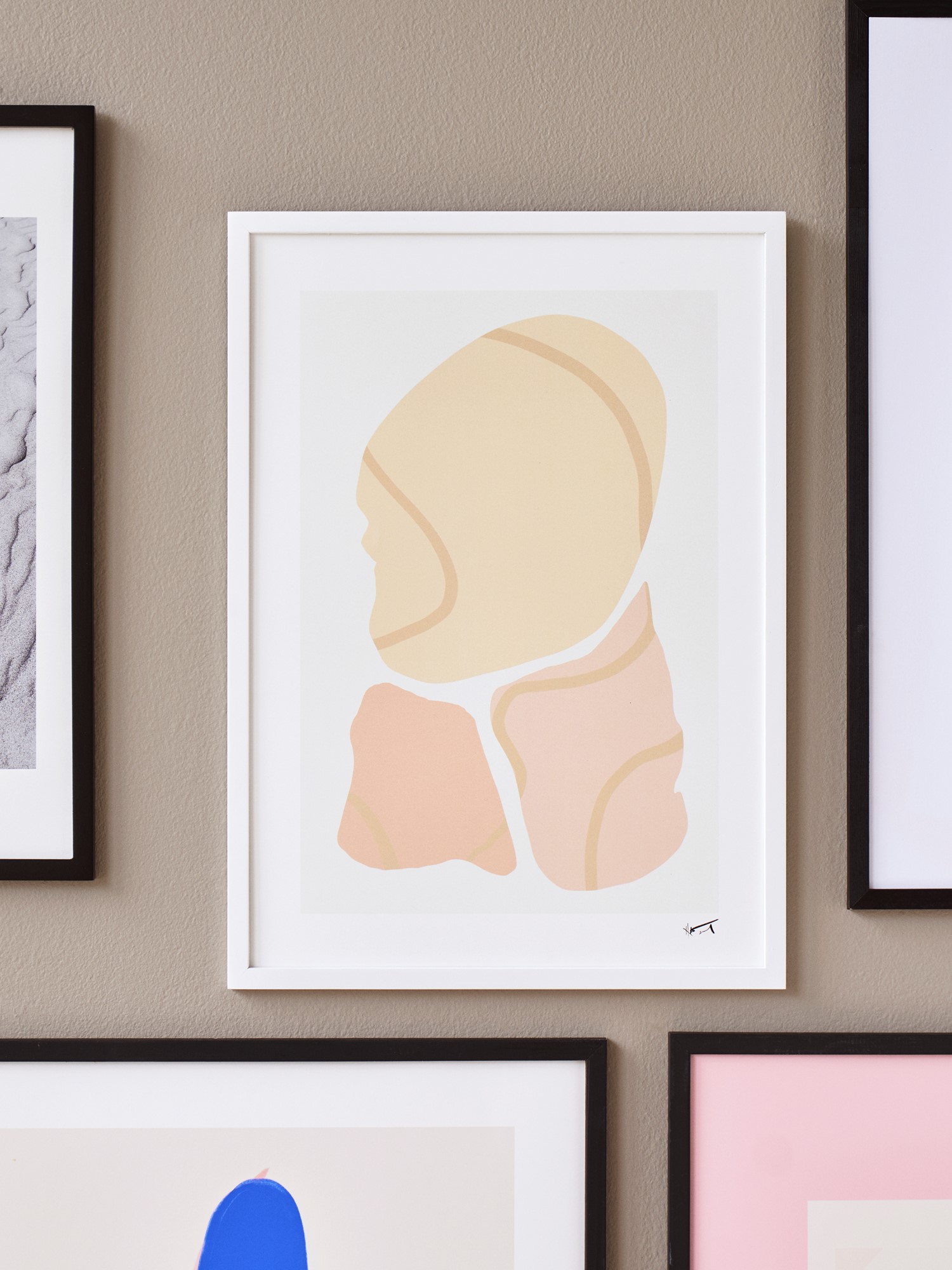 Plakat Trois Morceaux A3 | N. Atelier. | Multi | Poster and Frame