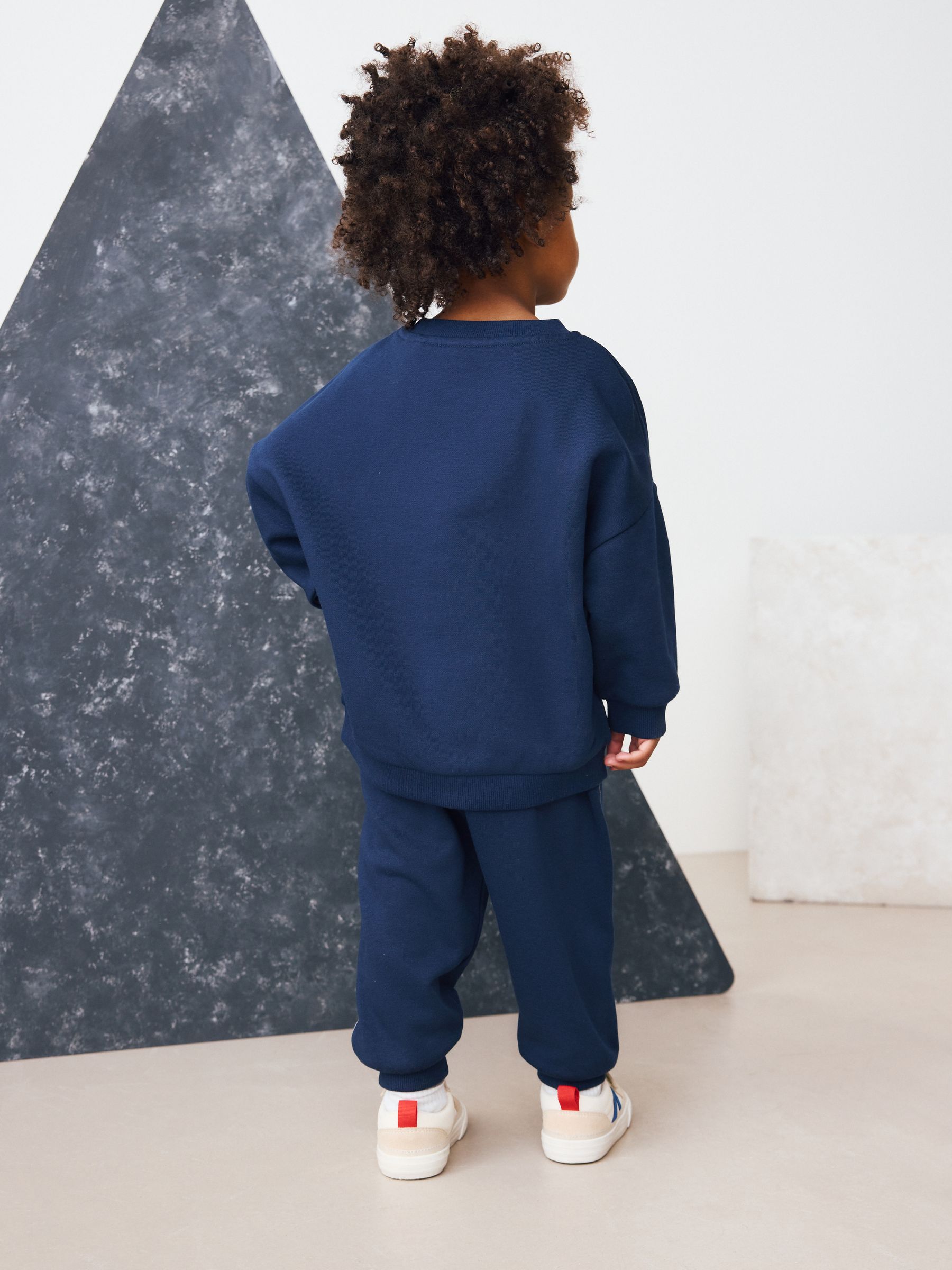 Marineblauw - Spidey Crew Sweatshirt and Joggers Set (9mths-8yrs)