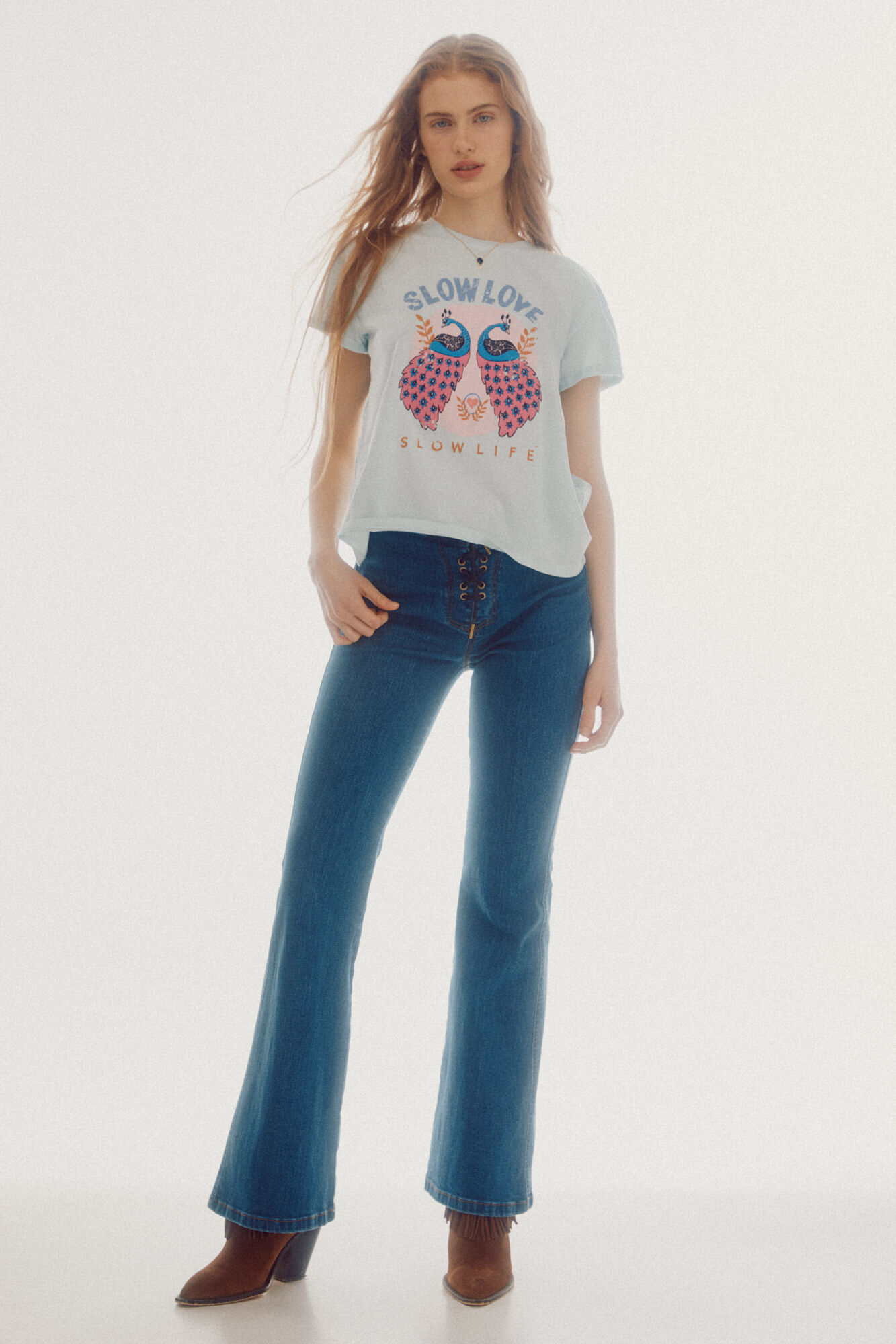Camiseta estampada - Azul