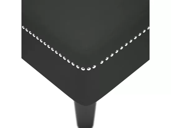 Fauteuil long avec coussin et accoudoir droit noir velours