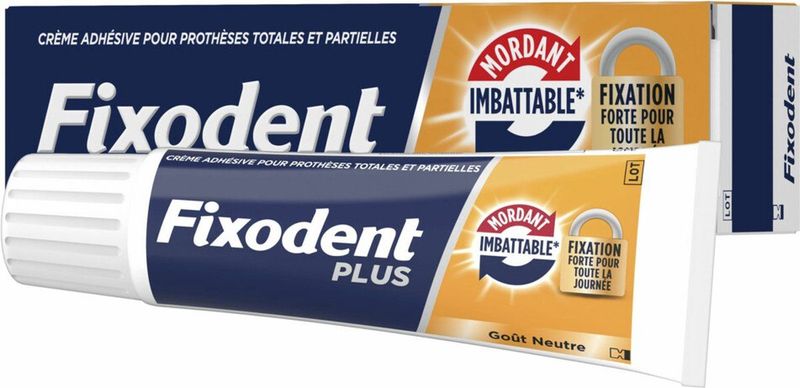 Fixodent - Kleefpasta Plus Dual Power - 40 Gram - Voor Kunstgebitten