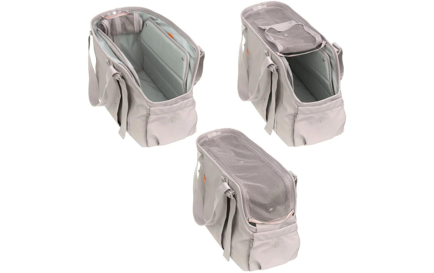 Hundetragetasche Weda Taupe<br>Nachhaltige Hundetasche und Matte in einem