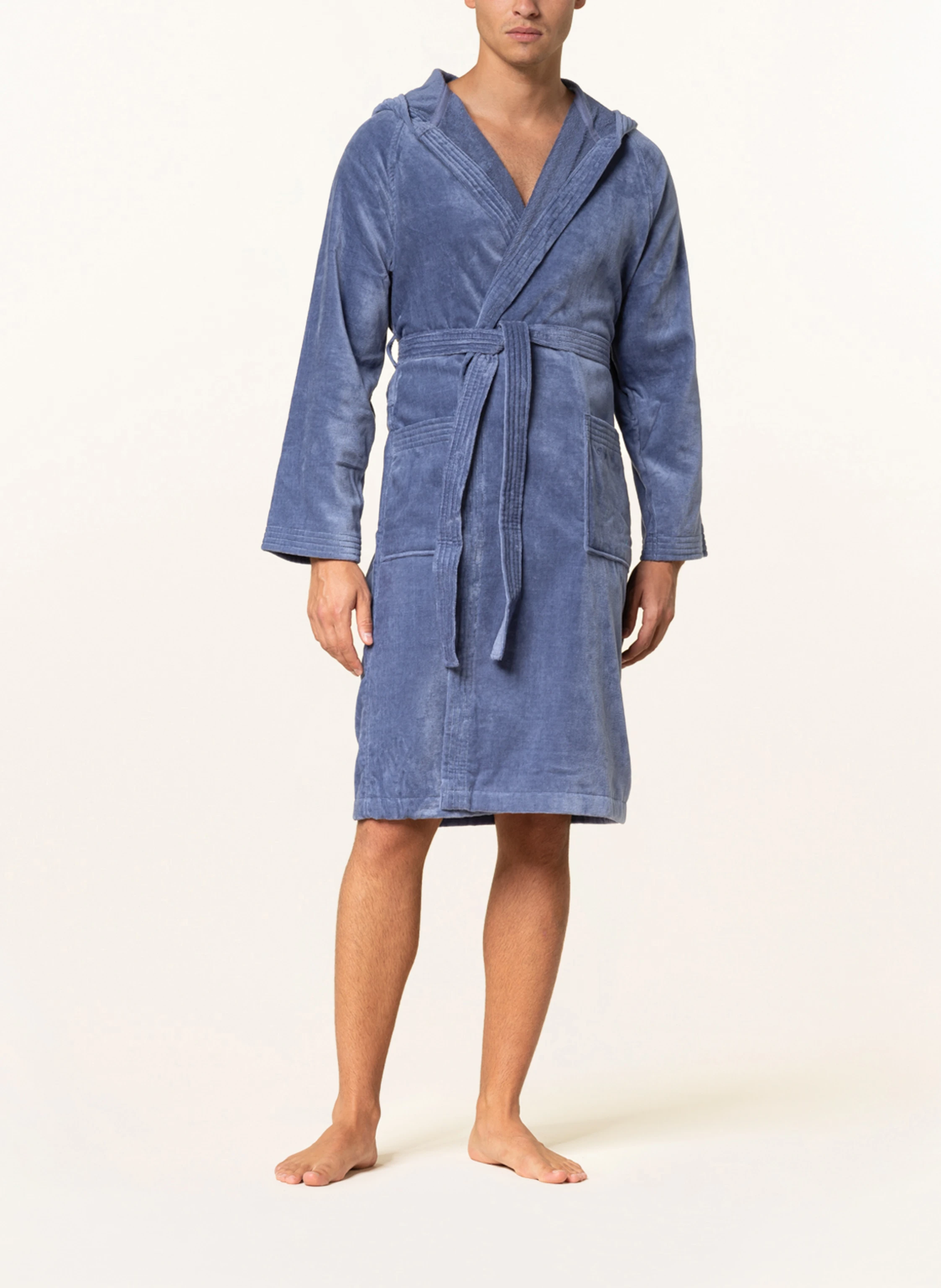 VOSSEN Unisex-Bademantel TEXAS mit Kapuze