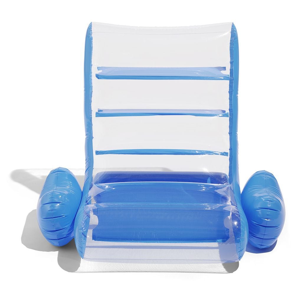 Chaise gonflable piscine transparente