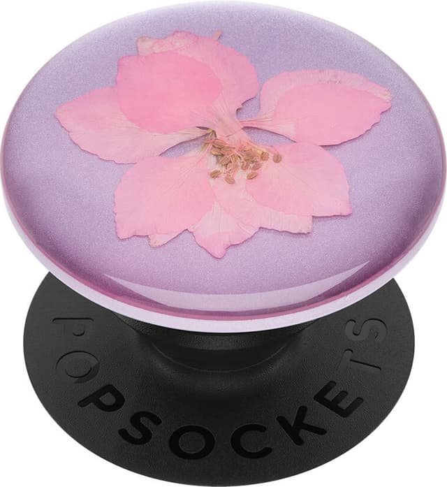 Popsockets Premium greb til mobile enheder (Pressed Flower Delphinium)