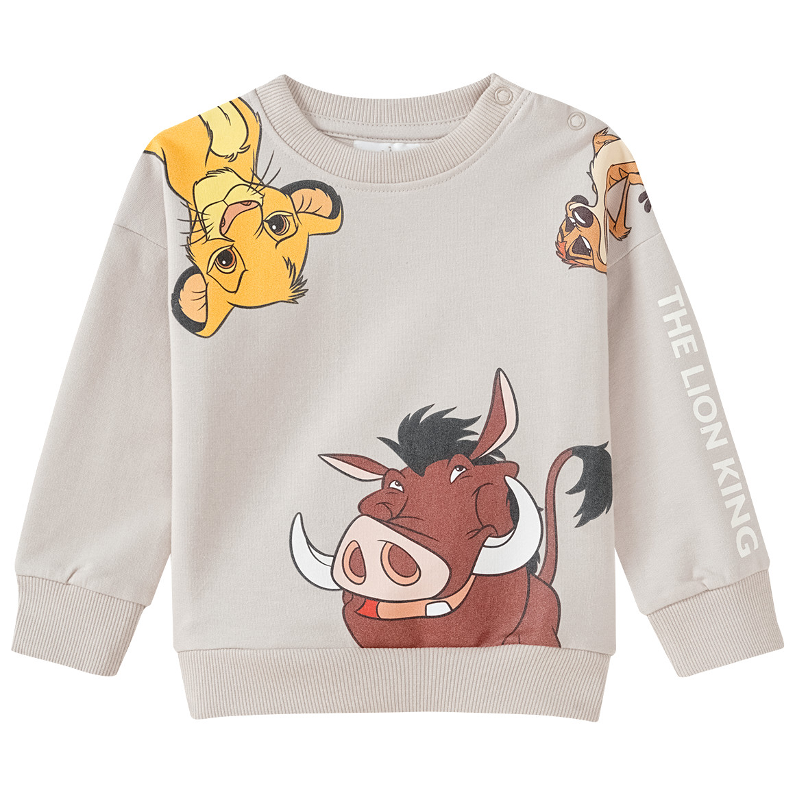 Topomini Der König der Löwen Sweatshirt mit Prints beige
