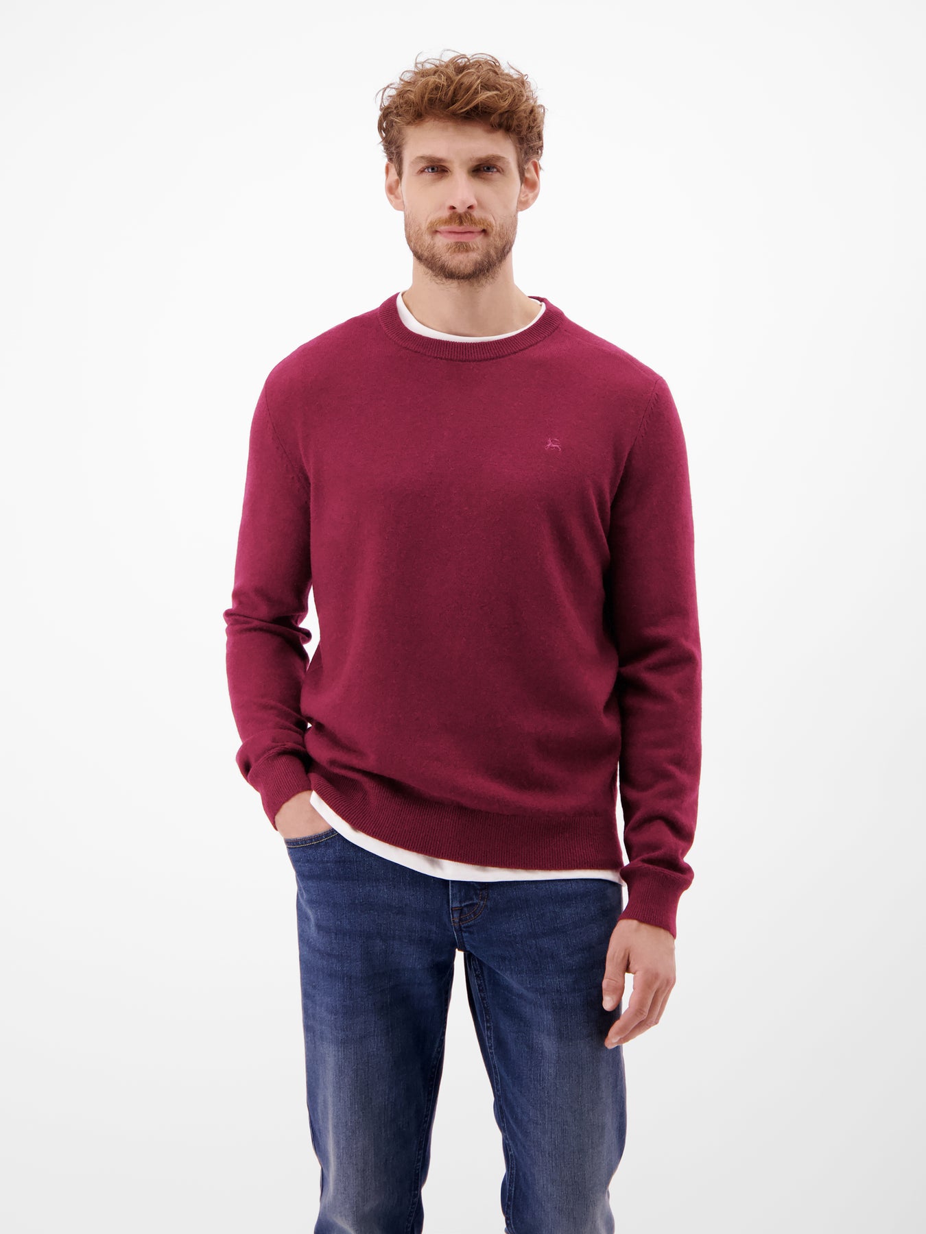 Strickpullover aus  Schurwoll-Kaschmir-Mix, stilvoll und entspannt