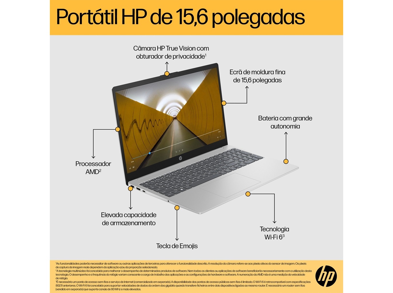 PORTÁTIL HP 15-FC0042NP 15.6\