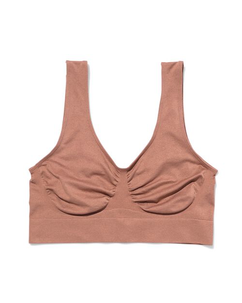 haut sans coutures non préformé marron moyen