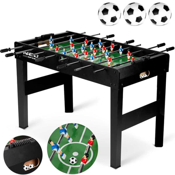 Fotballspillbord Neosport 118x61x79 cm NS-805 Sort