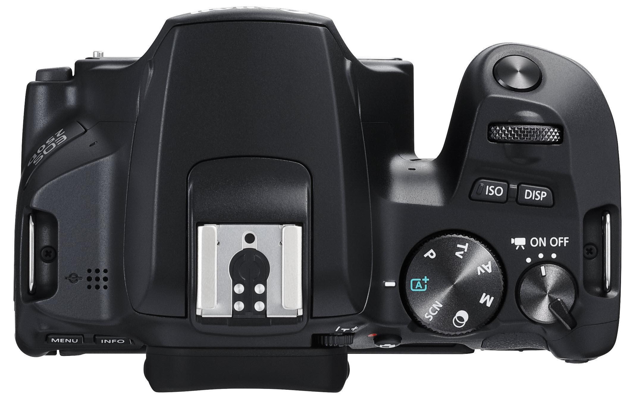 Fotokamera EOS 250D Body<br>Kompakte DSLR mit 24.1 Megapixeln und 4K-Videoauflösung