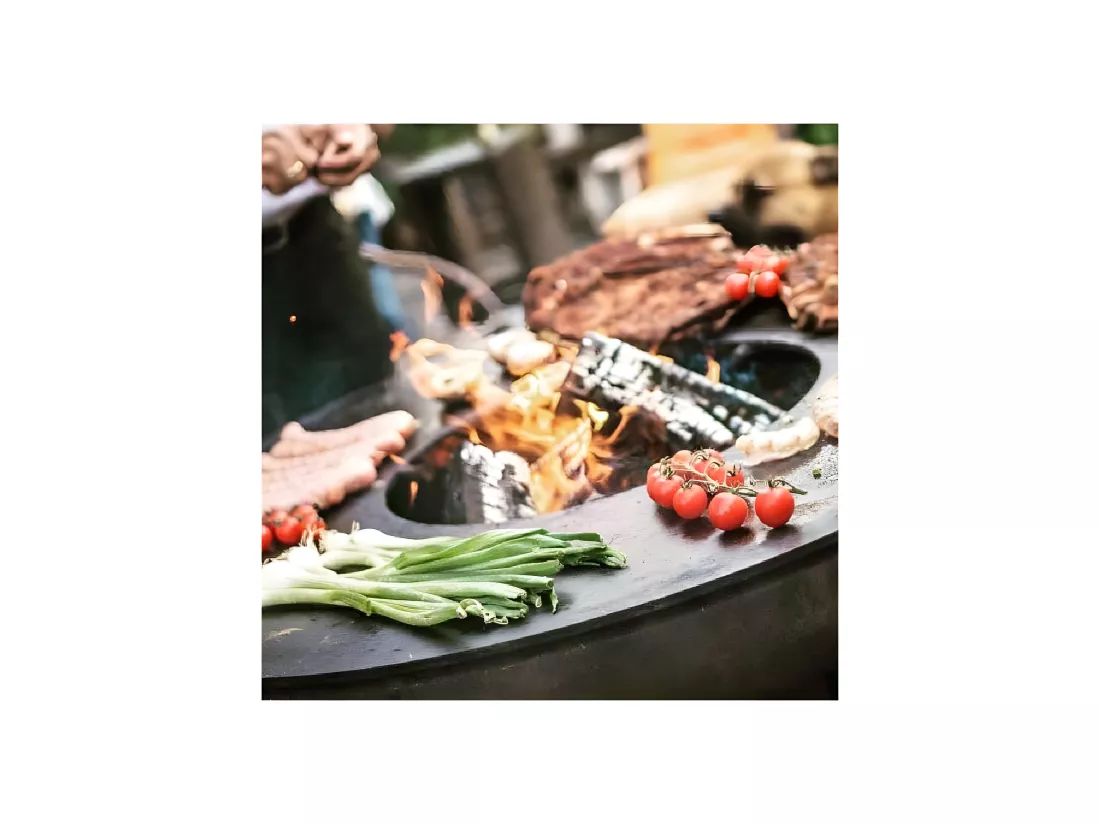 Barbecue brasero en acier Vulcano Surface de cuisson 82 cm