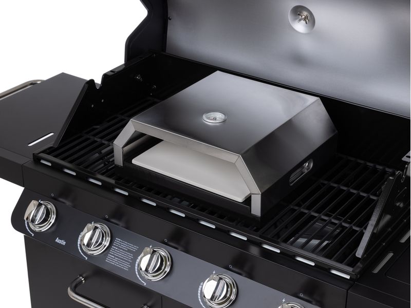 STRUCT Pizzaofen Caserta Edelstahl Pizzaaufsatz für den Grill