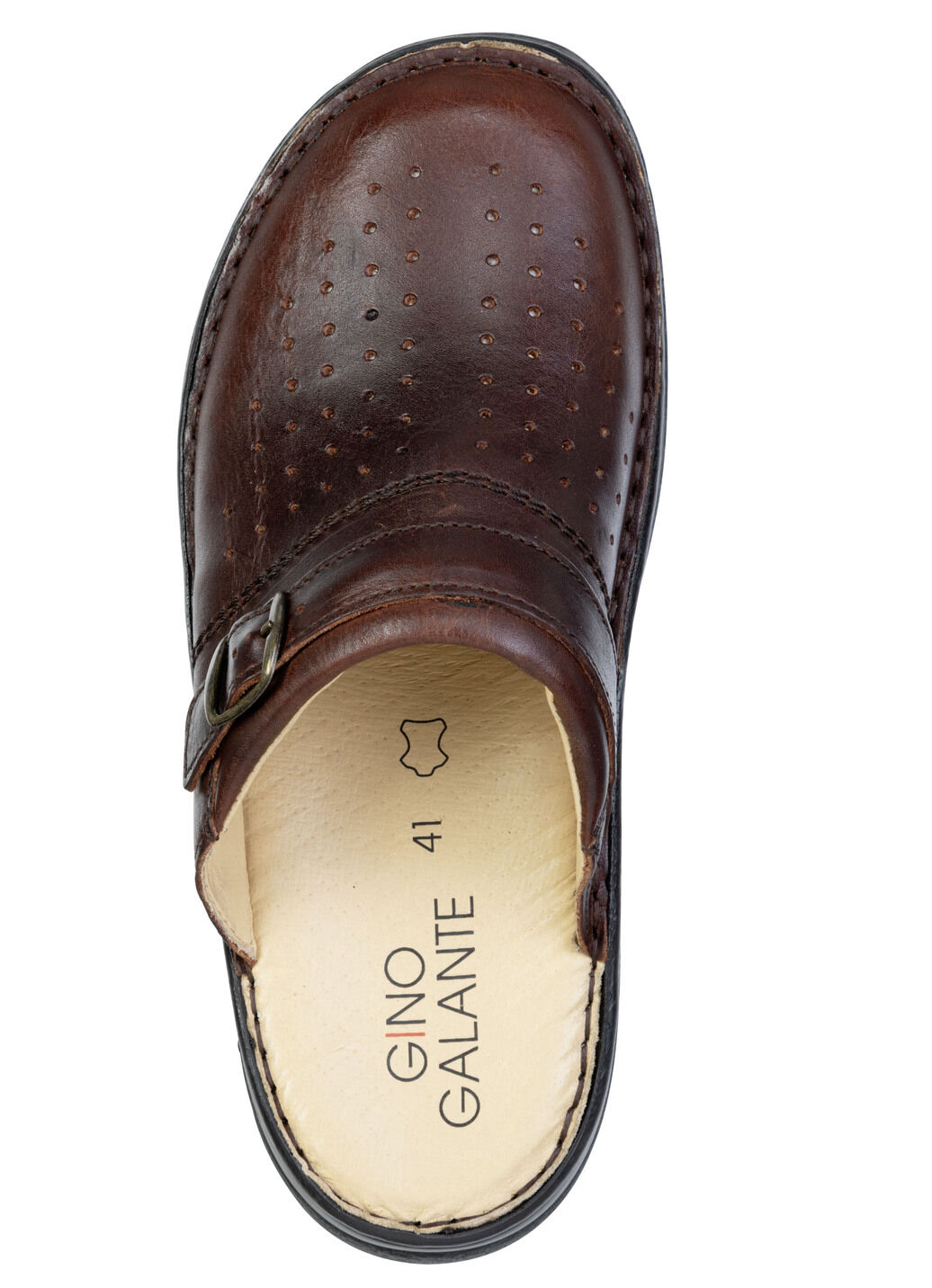 GINO GALANTE, klassische Herren-Clogs, aus Leder
