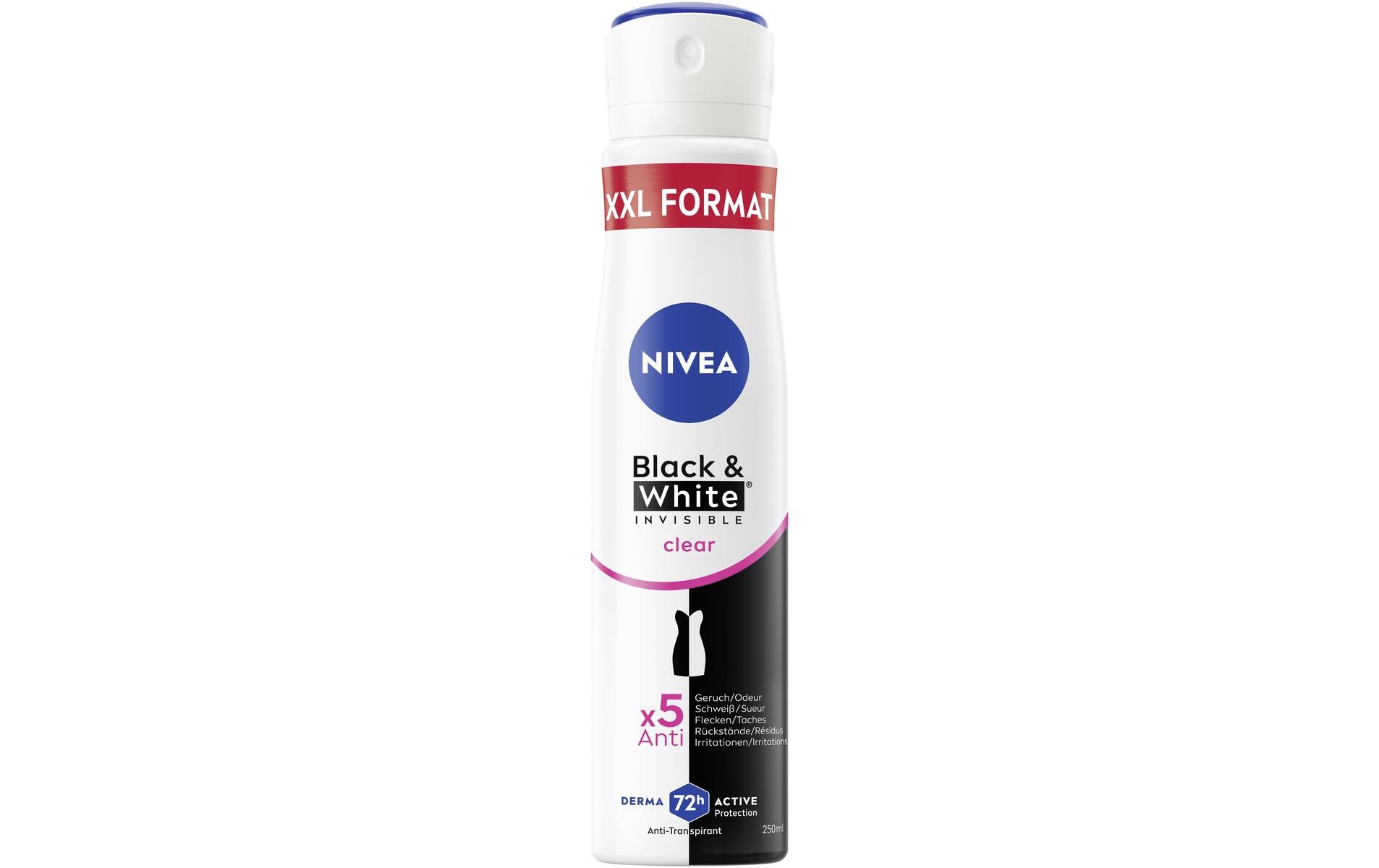 Deo Spray Black and White XXL 250 mlDeo schützt mit patentierter Anti-Flecken-Technologie vor weissen Flecken