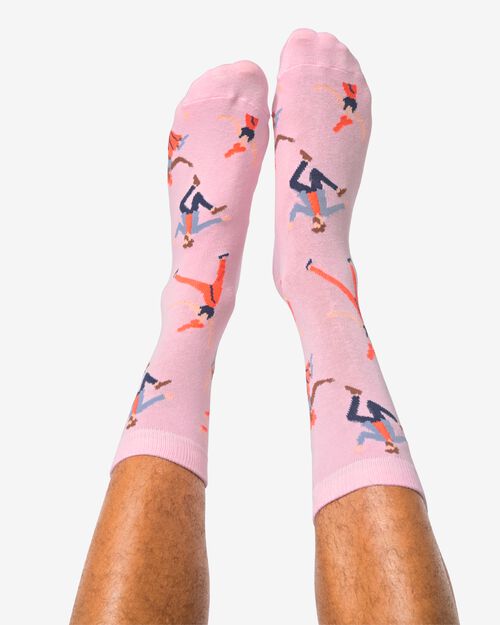 chaussettes let's dance rose