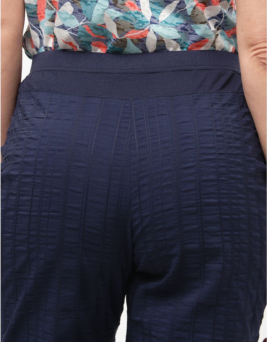 Pantacourt fluide bleu