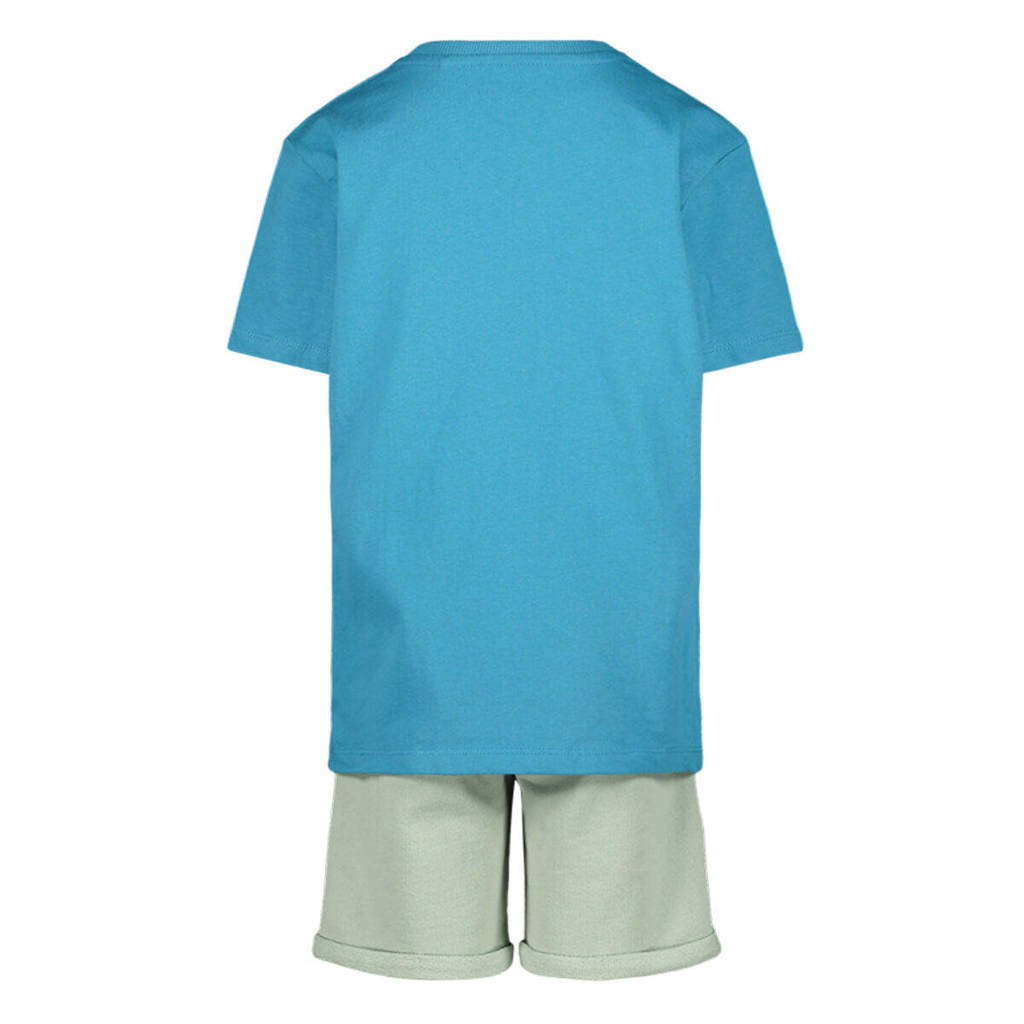ESPRIT T-shirt + short blauw/lichtgroen