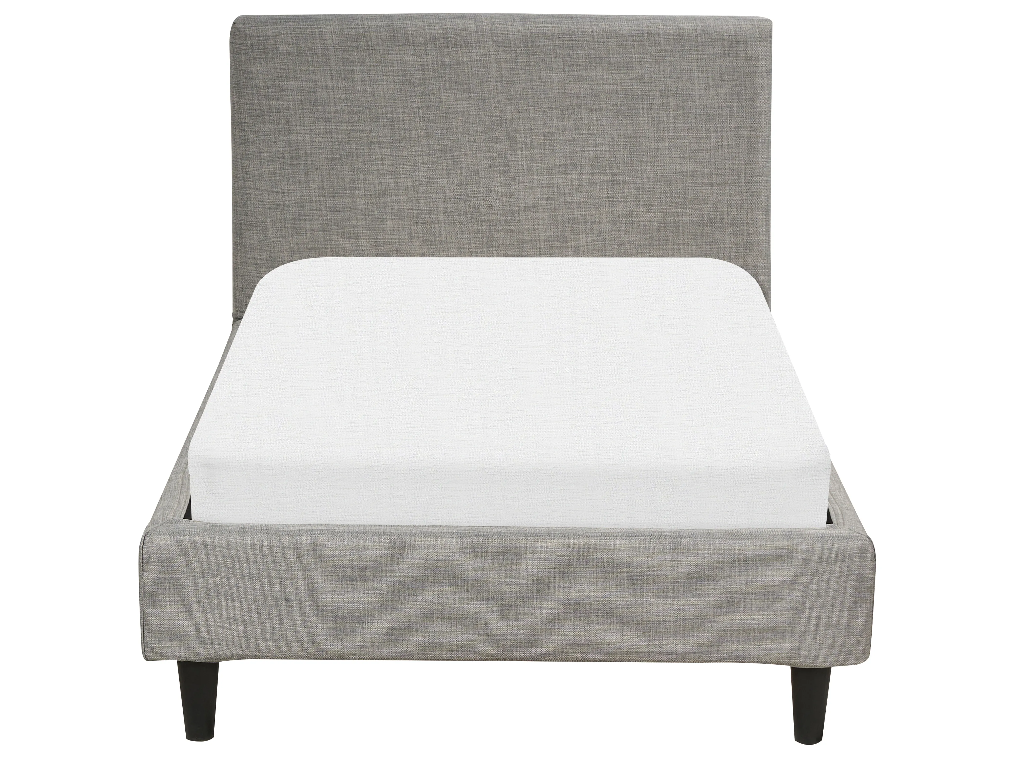 Bed Stof FITOU 90 x 200 cm Lichtgrijs