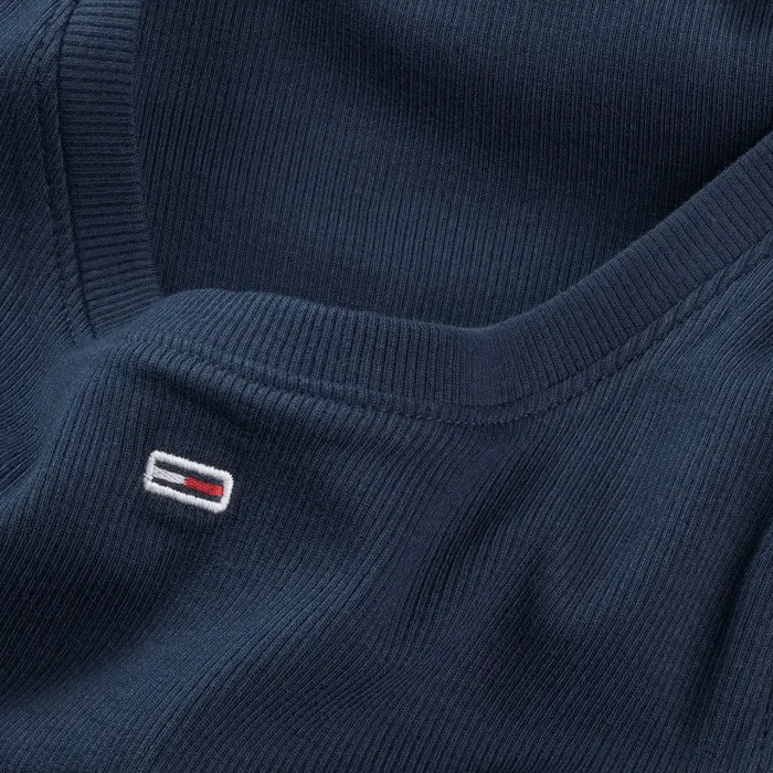 Tommy Hilfiger Essential Ribbed Flag Embroidery Slim Tanktop Dames